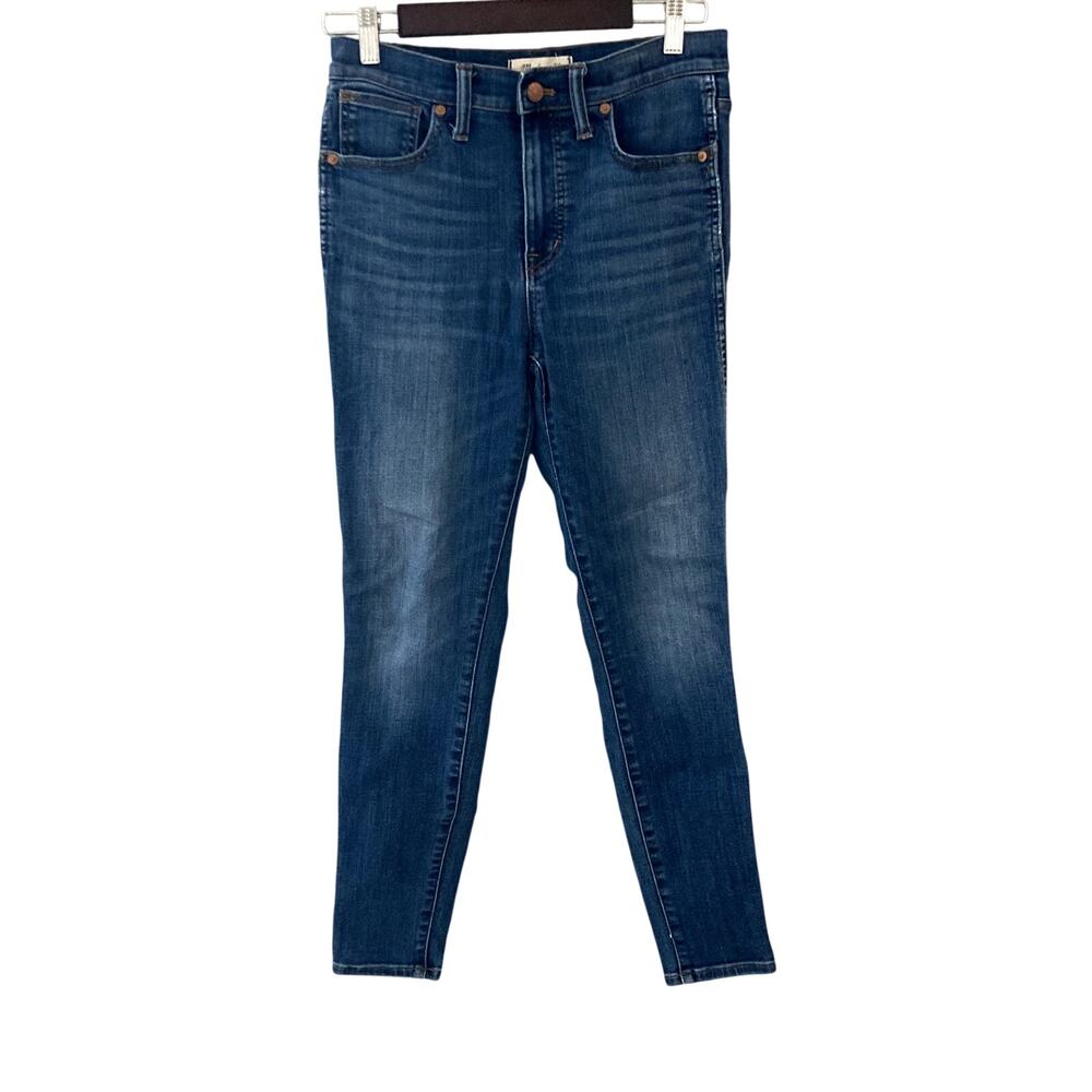 Madewell 10" High-Rise Skinny Jeans in Danny Wash Super Stretch 27